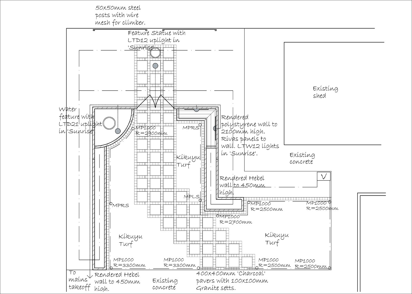 Hardscape Plan | Hand Made Gardens