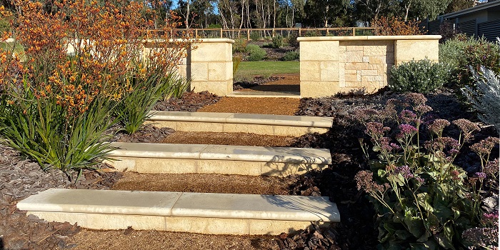 Sandstone Block Wall