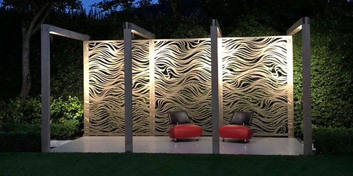 Laser Cut Privacy Screens | Hand Made Gardens