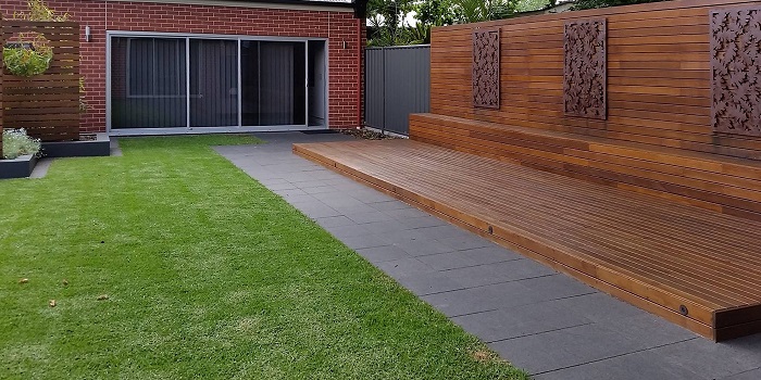 Hardwood Timber Deck | Hand Made Gardens