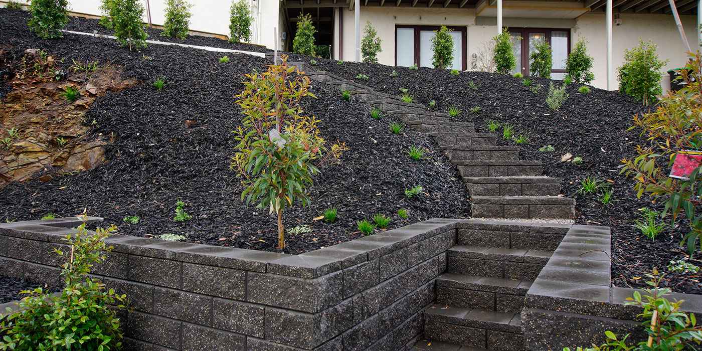 Concrete Block Steps