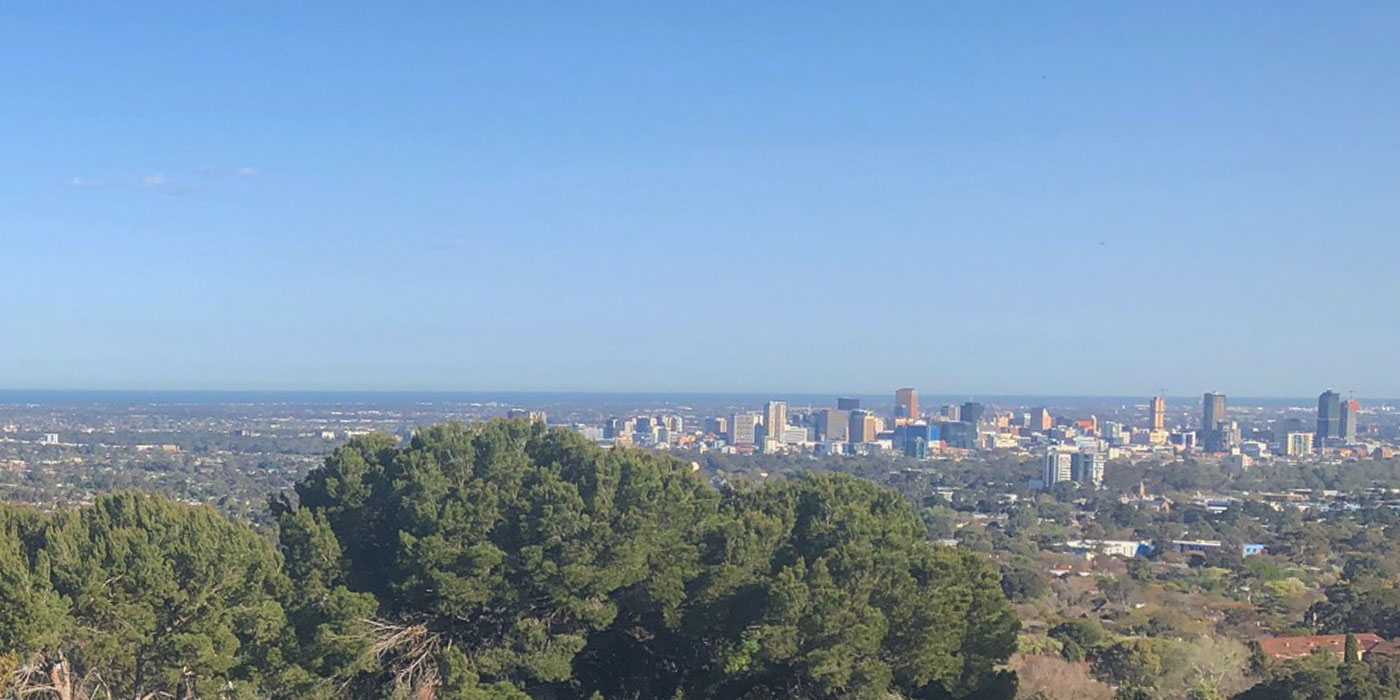 View From Timber Deck Over Adelaide